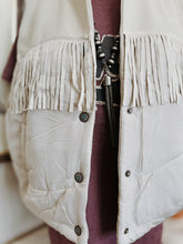 Load image into Gallery viewer, Wylie fringe cream vest