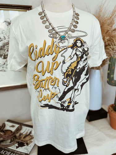 Giddy up buttercup graphic tee