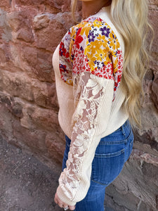 The Josie lace sweater