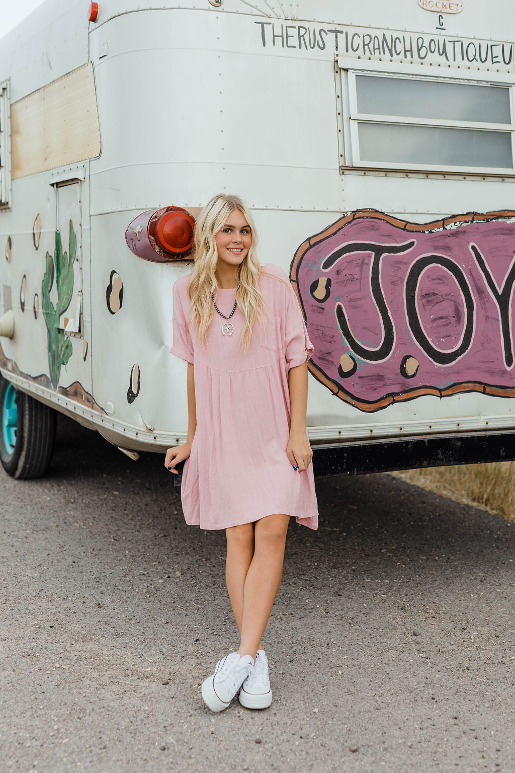 Pink lounge dress