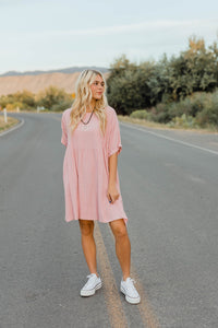 Pink lounge dress