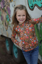 Load image into Gallery viewer, Cutest Cowgirl in town- Brown Mesh kids top