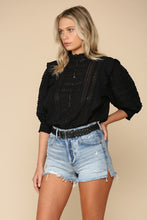 Load image into Gallery viewer, Black Lace Top