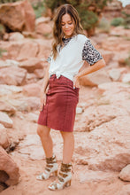 Load image into Gallery viewer, Maroon KanCan Skirt
