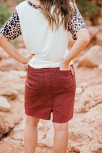 Load image into Gallery viewer, Maroon KanCan Skirt