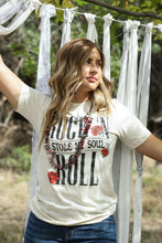 Load image into Gallery viewer, Rock &amp; Roll Stole My Soul Graphic Tee