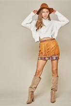 Load image into Gallery viewer, Aztec Suede Skirt