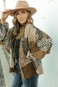 Sienna Leopard Patchwork Cardigan